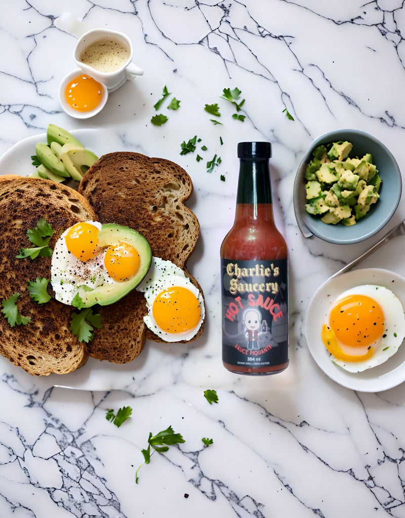Spicy Avocado Toast with Poached Eggs